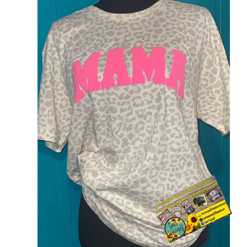 Hot pink mama puff print very popular